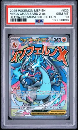 PSA 10 Gem Mint - Mega Charizard X ex 023 - ME UPC Black Star Promo Pokemon - Image 1