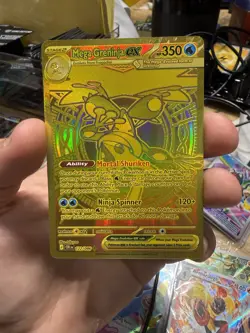 Mega Greninja EX 122/086 Chaos Rising Gold Full Art Holo PSA 10 CONTENDER! - Image 1