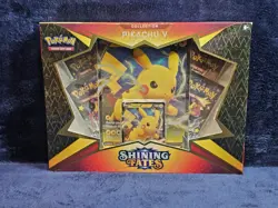 Pokemon TCG - 2021 Shining Fates Pikachu V Collection Box, Factory Sealed - Image 1