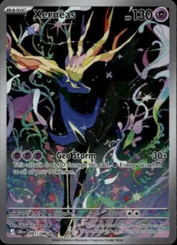 Xerneas 091/086 Holo Illustration Rare Chaos Rising Pokemon Near Mint - Image 1