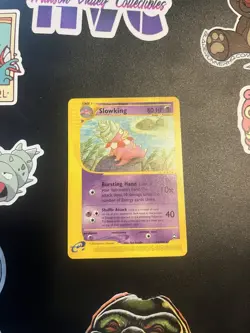 NM- Slowking 34 Rare Aquapolis Pokemon 2003 eReader Aya Kusube - Image 1