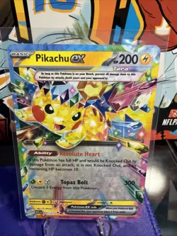 Pikachu ex 057/217 Tera Full Art Ultra Rare Holo Pokemon Near Mint - Image 2