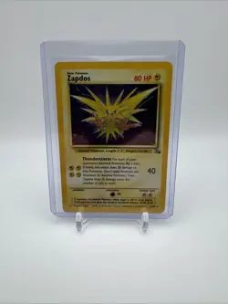 Pokemon TCG Zapdos 15/62 Holo Rare Fossil Unlimited 1999 Near Mint NM - Image 1