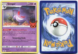 Gengar (2022 Copyright Date) 066/196 Holo Trick or Trade BOOster 2023 Pokemon LP - Image 3