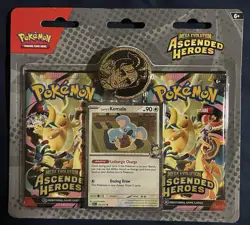Pokemon TCG Ascended Heroes Larry’s Komala 2-Pack Promo Blister Factory Sealed - Image 1