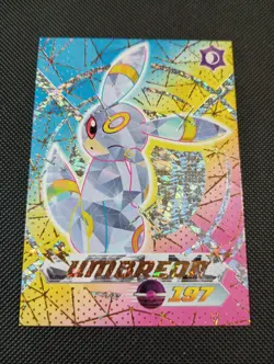 Umbreon #197 - Crystal Rare Box Hit - Flash Edition Blue Pokedex- Pokemon - Image 1
