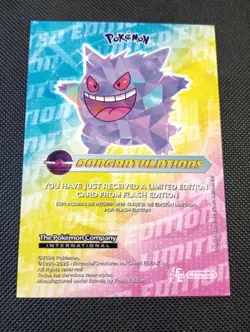 Gengar #94 - Crystal Rare Box Hit - Flash Edition Blue Pokedex- Pokemon - Image 2
