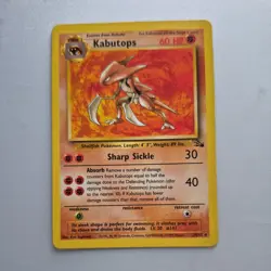 Pokemon TCG Vintage Kabutops 24/62 Card Fossil Non Holo Unlimited - Image 1