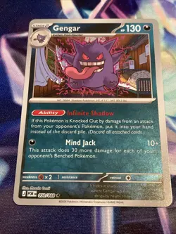 Pokemon TCG Gengar 050/088 Reverse Holo Rare Perfect Order NM/M - Image 1