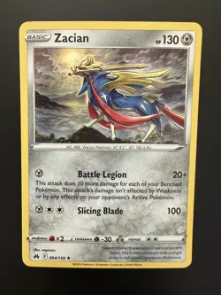 Zacian - Crown Zenith (CRZ) 094/159 Holo Rare Pokemon TCG - Image 1