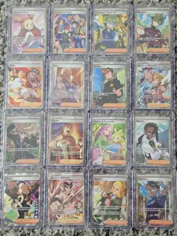 Lot of 14 Pokemon TCG FULL ART TRAINER Various Sets NM - Image 1