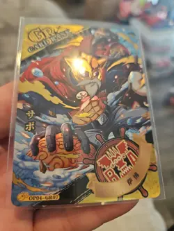 Luffy Lucy One Piece Doujin GR07 Holo Foil OPO4-GR07 Dress Rosa - Image 4