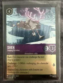 Sven, Leaping Reindeer (60/204), Disney Lorcana, Winterspell 11, Cold Foil - Image 1