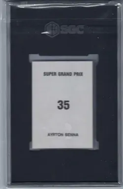 1988 EUROFLASH SUPER GRAND PRIX AYRTON SENNA #35 SGC 5 EX - Image 2
