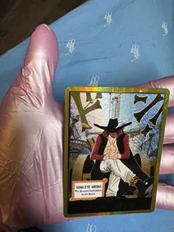One Piece DON!! Card “HAWK-EYE” MIHAWK Gold Foil – Bandai Japan – Near Mint - Image 4
