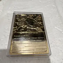 Pokemon Nintendo Charizard #06 23K Gold-Plated Metal Card Limited Edition 1999 - Image 5