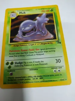 Muk (13) Fossil #13/62 Holo Rare Pokemon Card - Image 1