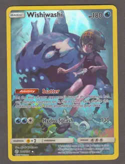 Wishiwashi 240/236 Secret Rare Cosmic Eclipse Full Art Pokemon Card NM - Image 1