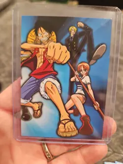 Panini One Piece Epic Journey Card #048 Monkey D. Luffy, Nami, Sanji East Blue - Image 1