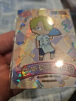 One Piece Collectible Trading Thick Card Stock Holo Foil Sanji Childhood - Image 4