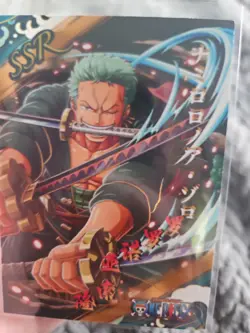 One Piece Thick Collector Card Roronoa Zoro SSR 55pt Gold Foil Lining - Image 4