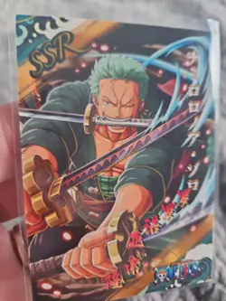 One Piece Thick Collector Card Roronoa Zoro SSR 55pt Gold Foil Lining - Image 5