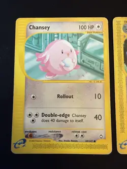 4 Pokemon Card Lot Damaged WOTC e-Reader Skyridge Aquapolis - Image 2