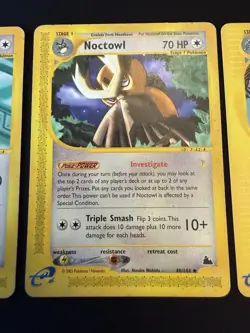 4 Pokemon Card Lot Damaged WOTC e-Reader Skyridge Aquapolis - Image 3