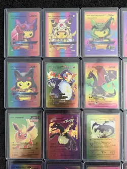 Lot Of 26 Pokemon Iridescent Foil Fan Art Cards - Image 2
