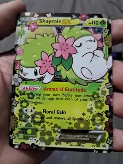 Pokemon TCG Shaymin-EX XY148 XY Black Star Promos Full Art Holo Promo EN 110HP - Image 1