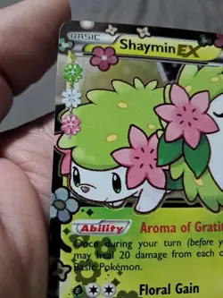 Pokemon TCG Shaymin-EX XY148 XY Black Star Promos Full Art Holo Promo EN 110HP - Image 3