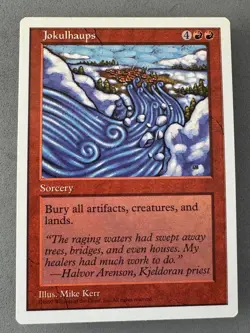 Jokulhaups MTG 5th Edition—Never Played Near MInt+—Vintage Magic the Gathering - Image 1