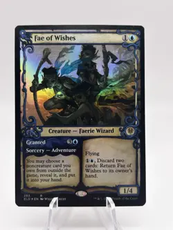 Fae of Wishes 282 Foil Showcase Throne of Eldraine ELD MTG LP - Image 1