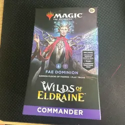 Magic The Gathering Wilds of Eldraine Fae Dominion Commander Deck 195166232027 - Image 1