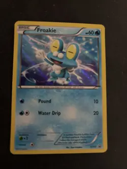 Pokemon TCG Froakie XY Black Star Promos XY03 Holo Black Star Promo Card MP - Image 1