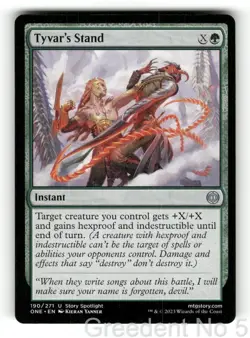 Tyvar's Stand 190 Uncommon Phyrexia: All Will Be One Magic: The Gathering LP - Image 1