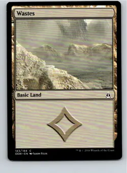 Magic the Gathering Wastes Oath of the Gatewatch MTG Free Shipping! - Image 1