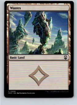 Magic the Gathering Wastes Commander: Modern Horizons 3 MTG Free Shipping! - Image 1