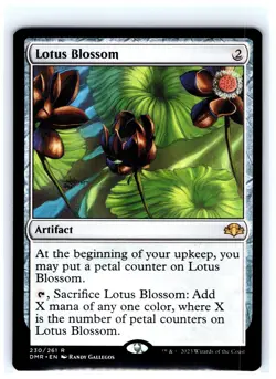 Lotus Blossom 230 Rare Dominaria Remastered Magic: The Gathering Near Mint - Image 1