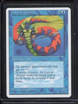 Magic The Gathering MTG Fourth Edition 4ED 1995 #82 Lord of Atlantis NM x1 LOT1 - Image 1