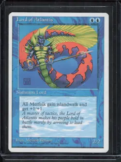 Magic The Gathering MTG Fourth Edition 4ED 1995 #82 Lord of Atlantis NM x1 LOT2 - Image 1