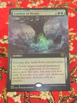 MTG Conduit of Worlds FOIL Extended Art ONE-390 NM - Near Mint - Image 2