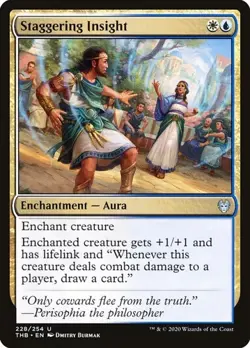 1x Staggering Insight NM Eng MTG - Theros Beyond Death - Image 1