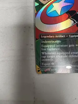 Captain America's Shield (0317) - Foil - Borderless MTG - Marvel Super Heroes NP - Image 5