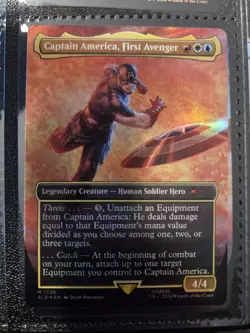 Captain America, First Avenger - Marvel's Captain America Foil Secret Lair MTG - Image 1