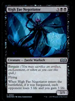 High Fae Negotiator Foil U Wilds of Eldraine 94 NM - Image 1