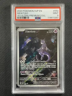 Pokemon Cards PSA 9 Mint Mewtwo UPC Promo 151 S&V Ultra Rare #052 - Image 1