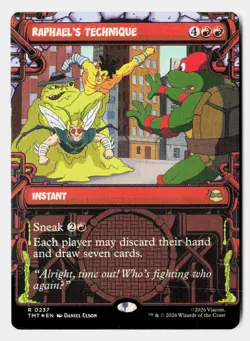 Raphael's Technique (Showcase) 0237 TMNT Magic: The Gathering Foil - Image 1