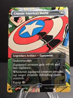 Captain America's Shield (Borderless) (0317) Marvel Super Heroes Regular - Image 1
