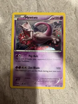 Pokemon Mewtwo TCG XY101 XY Promo Holo Card Near Mint Condition - Image 1